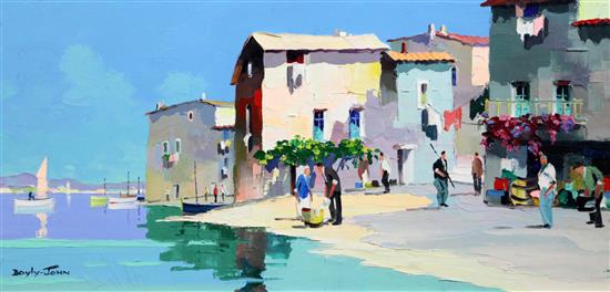§ Cecil Rochfort DOyly John (1906-1993) Cap Ferrat, near Nice and Cassis near St Tropez 14 x 28in.